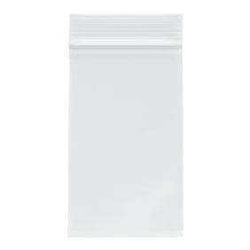 Plymor Zipper Reclosable Plastic Bags 2 Mil Pack of 500 3/" x 3/"